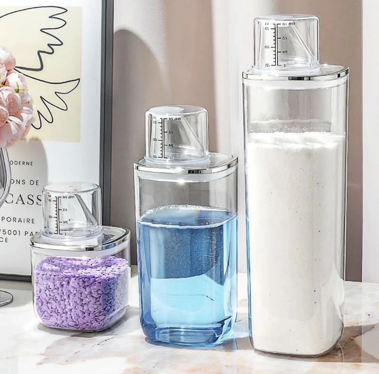 Boites à détergent en plexiglass