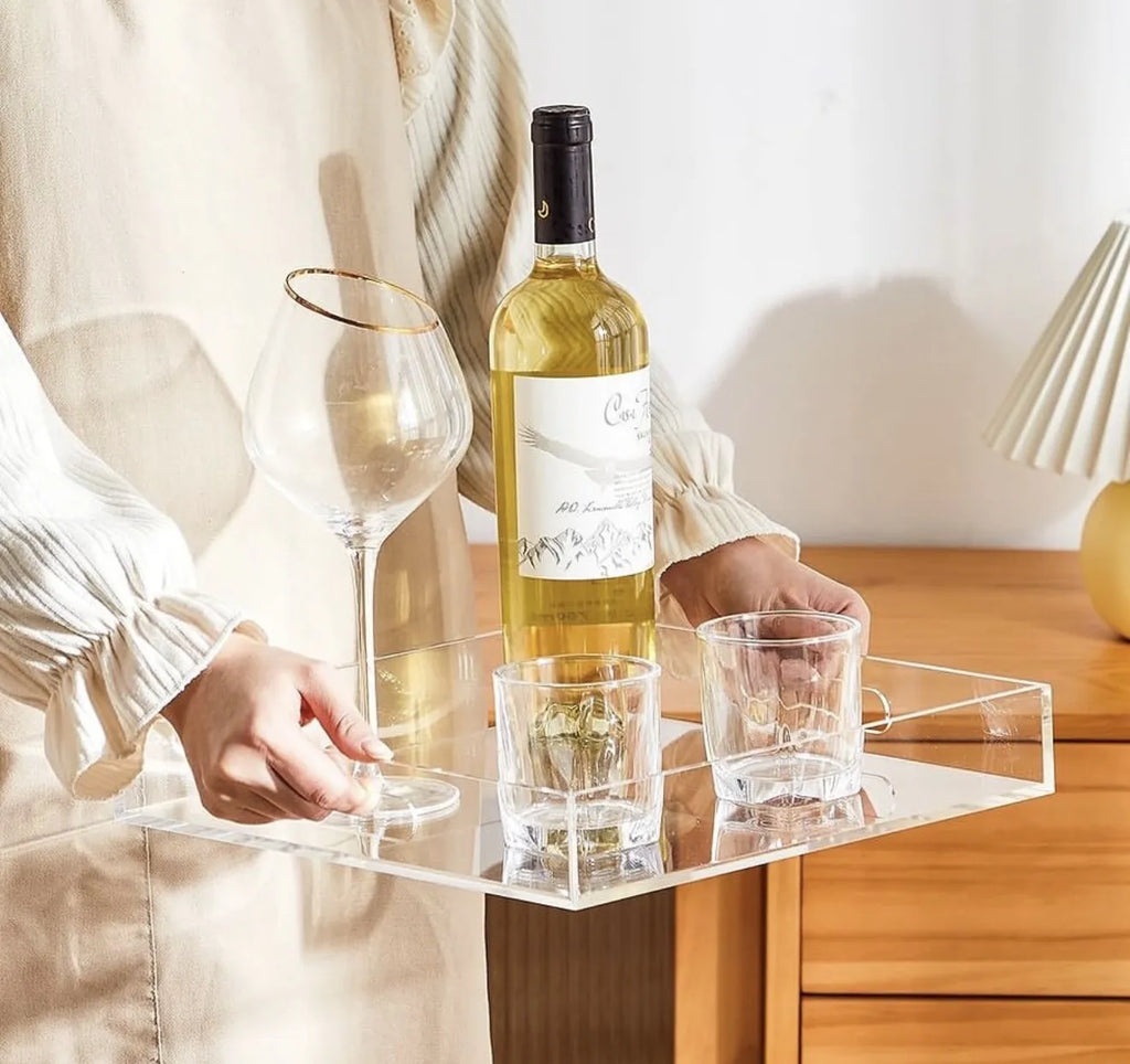 Plateau en plexiglass multifonctions