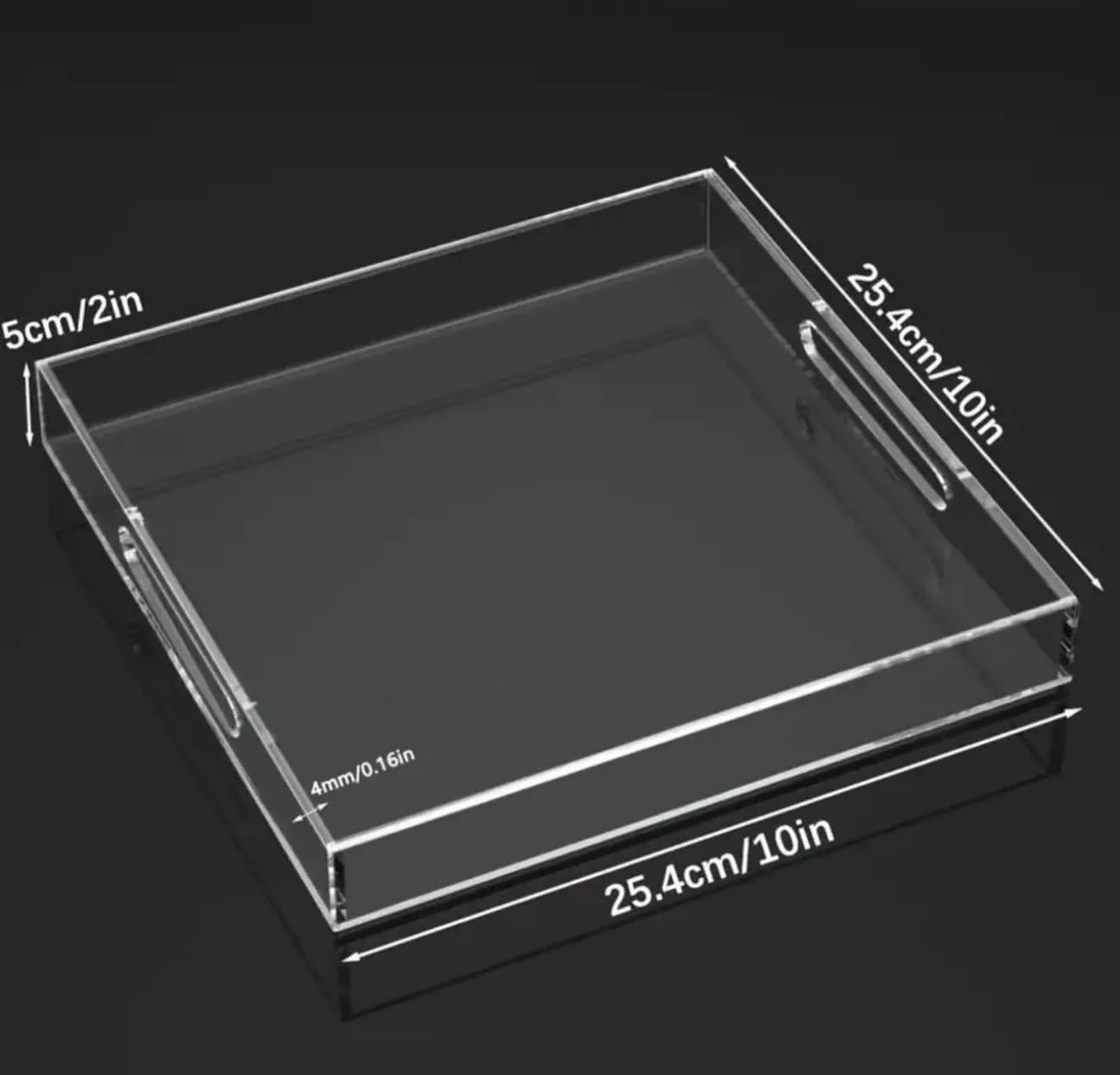 Plateau en plexiglass multifonctions