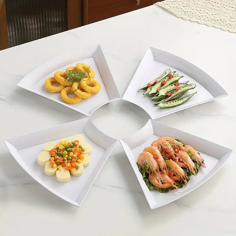 Lot de 12 assiettes en mélamine