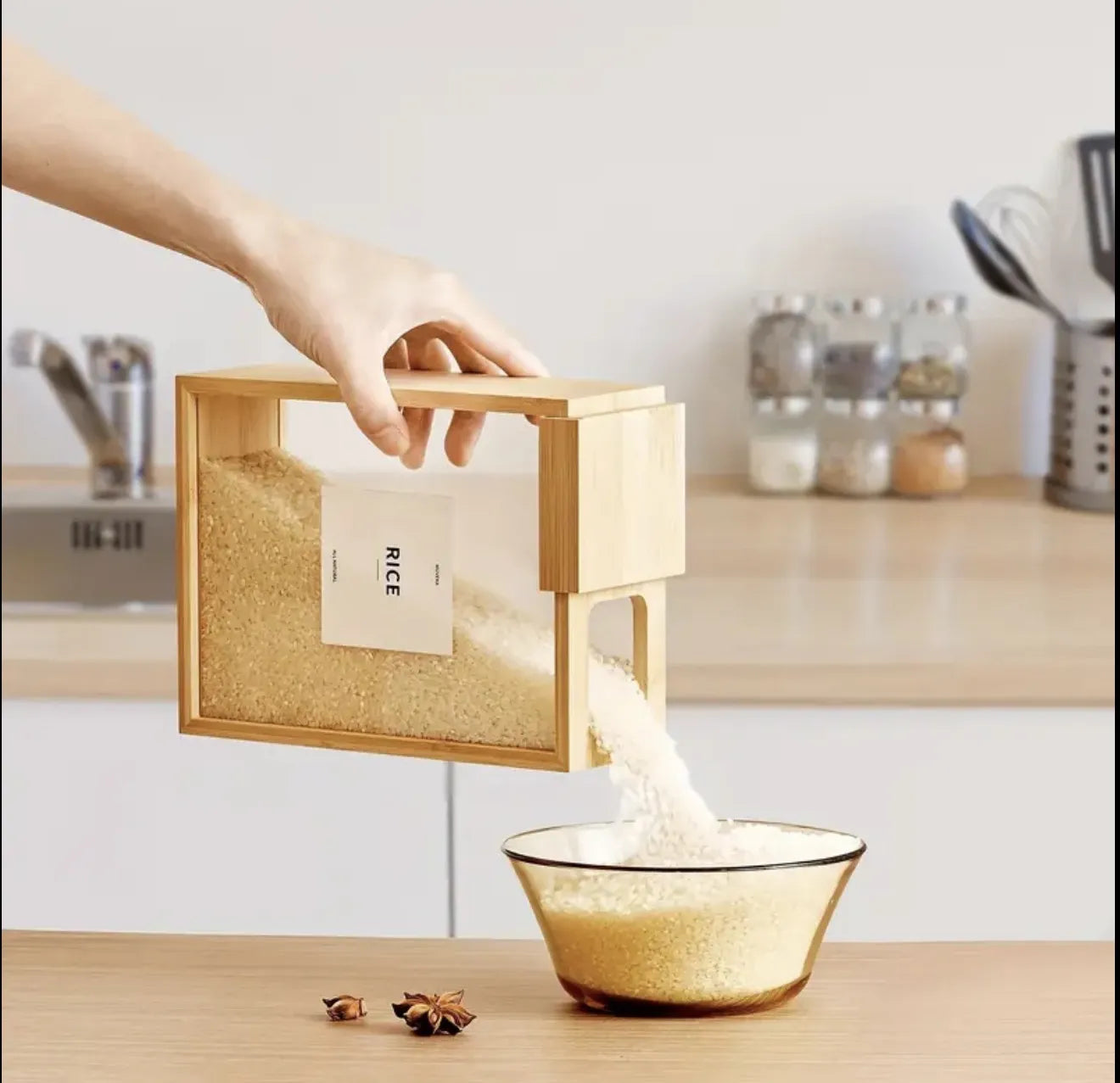 Boite de conservation en bambou