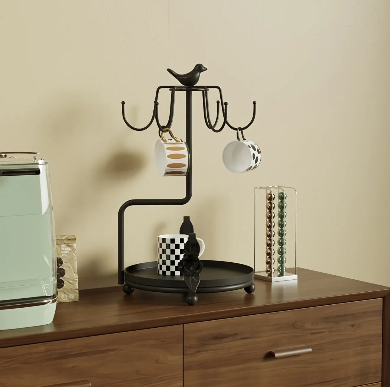 Support de tasses en métal