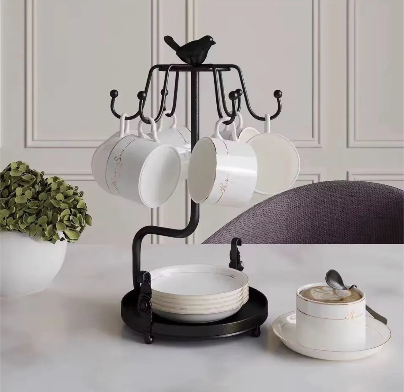 Support de tasses en métal