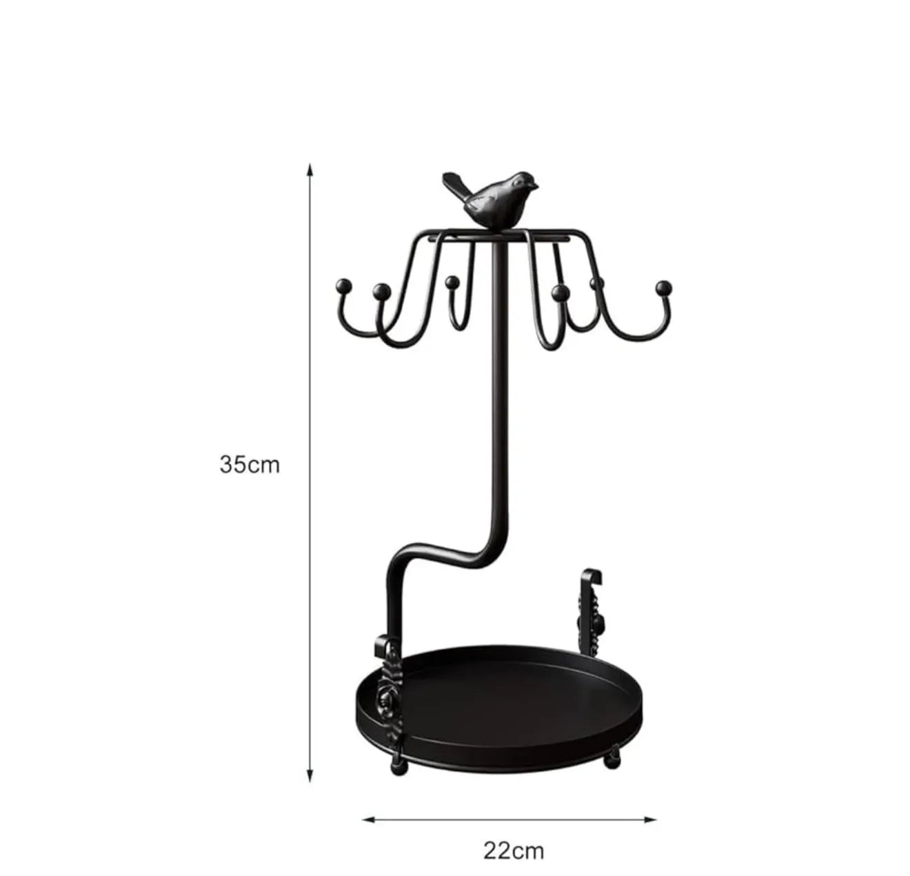 Support de tasses en métal