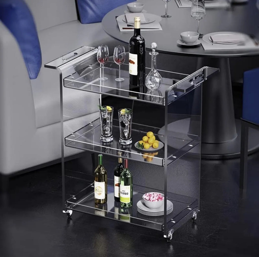 Desserte en plexiglass