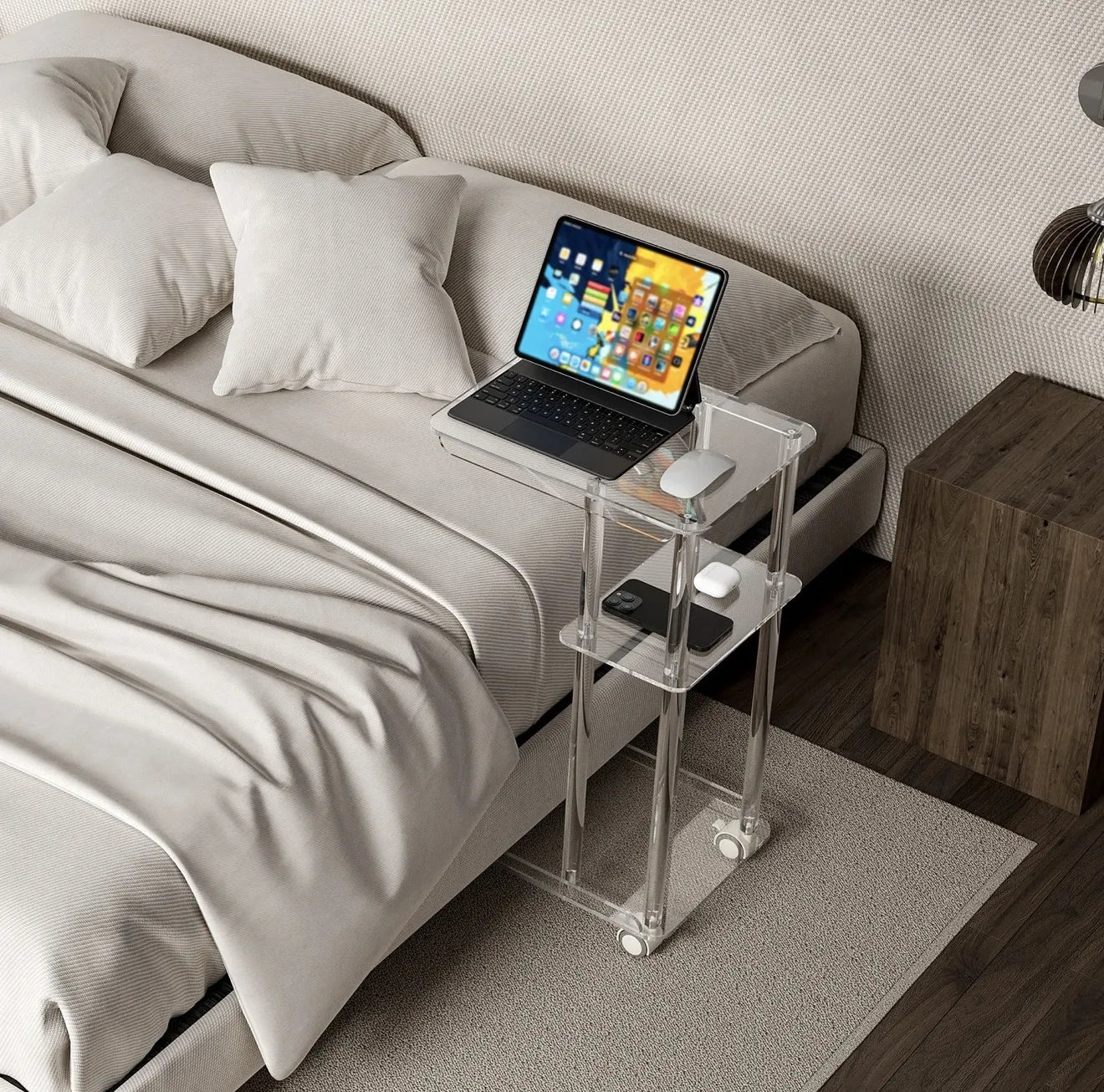 Table d'appoint en plexiglass