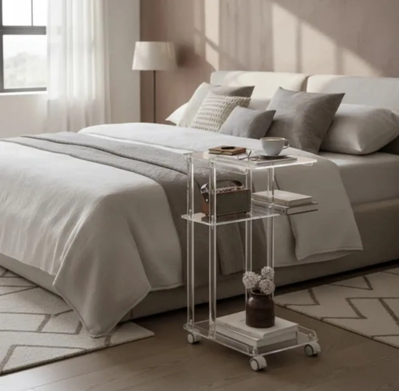 Table d'appoint en plexiglass