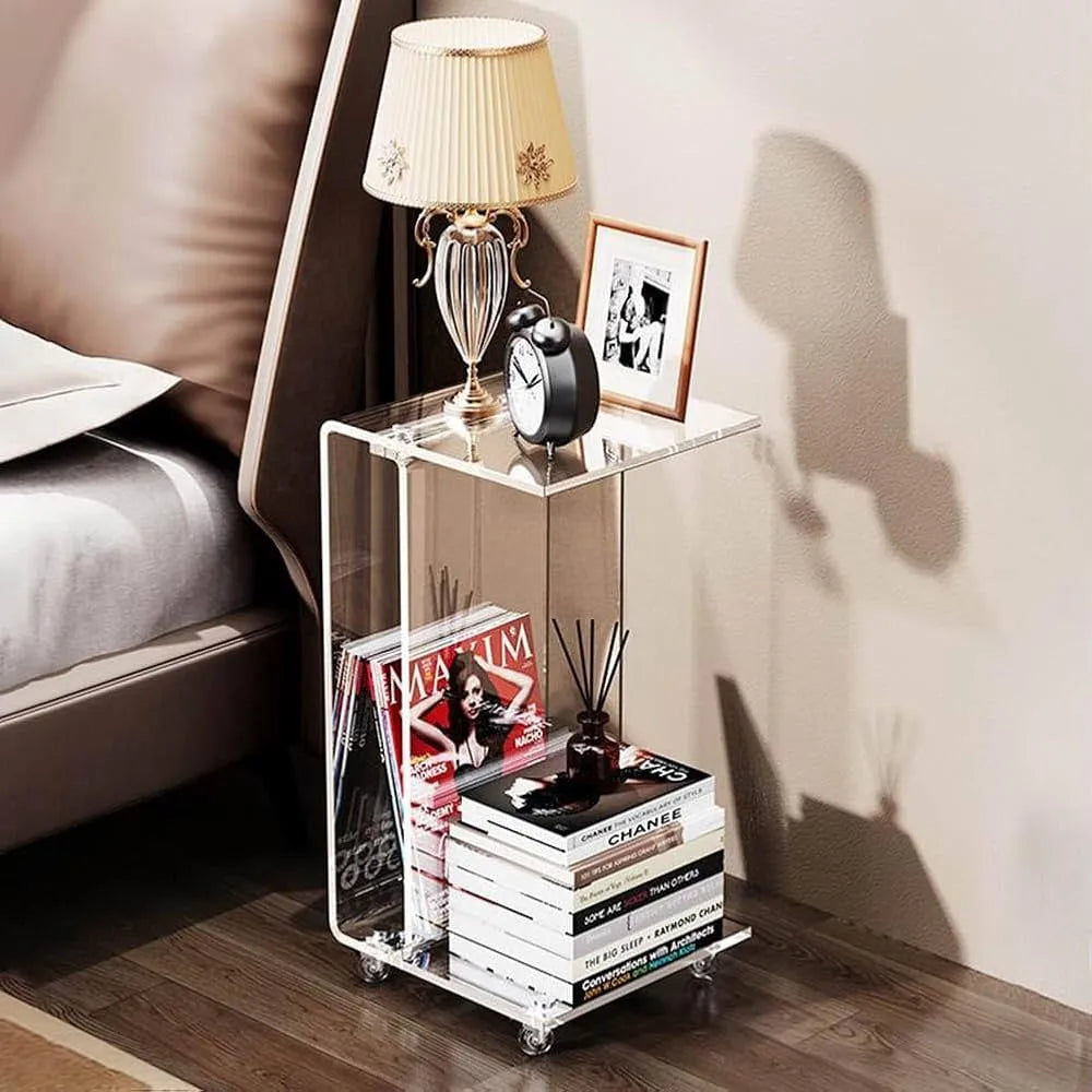 Table d'appoint en plexiglas