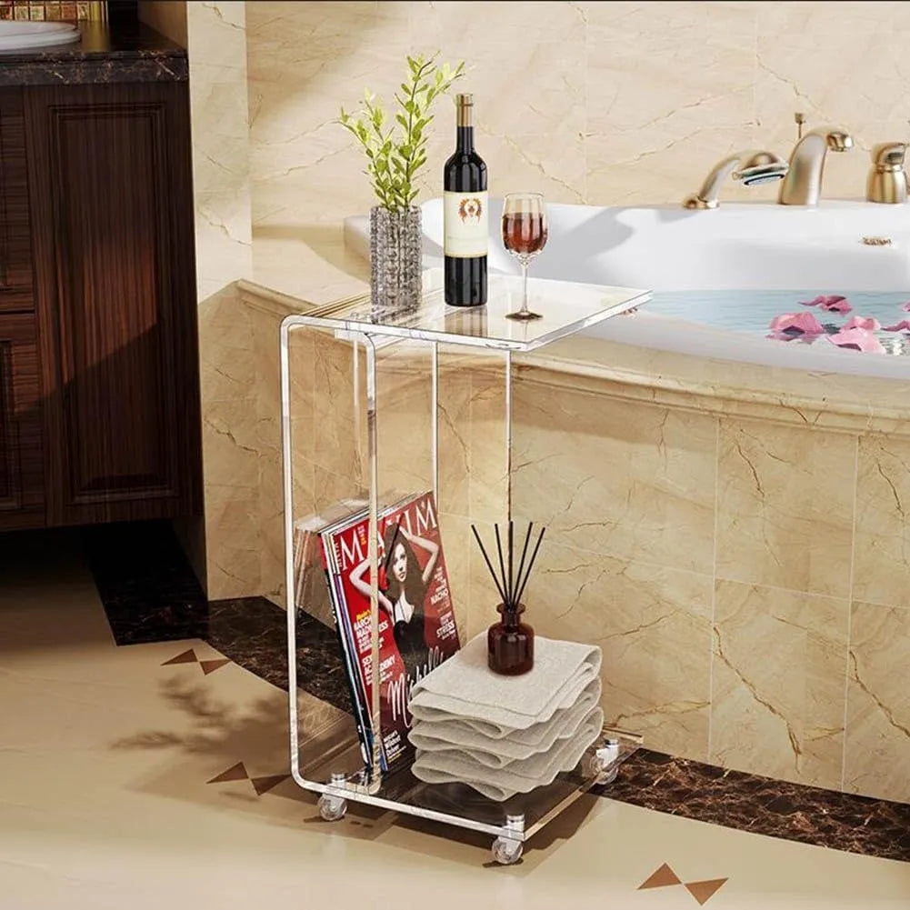 Table d'appoint en plexiglas