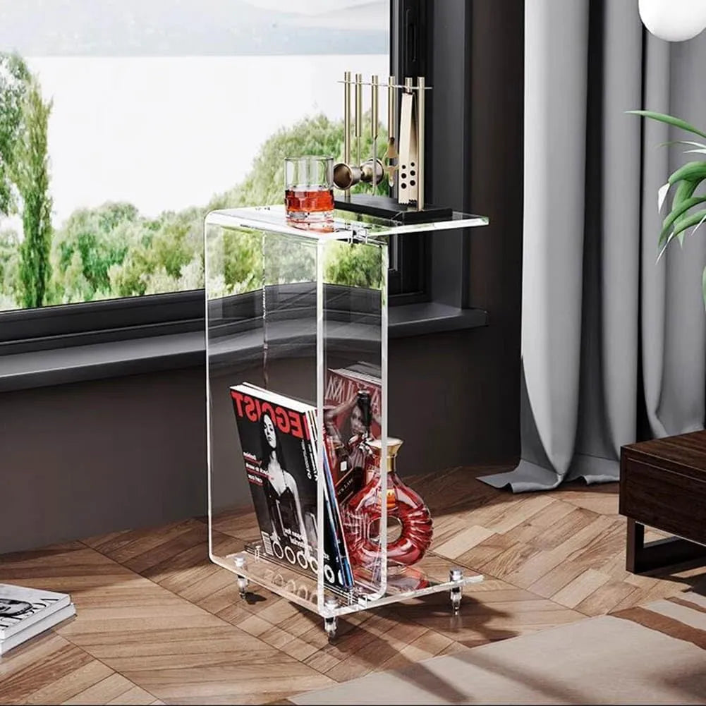 Table d'appoint en plexiglas