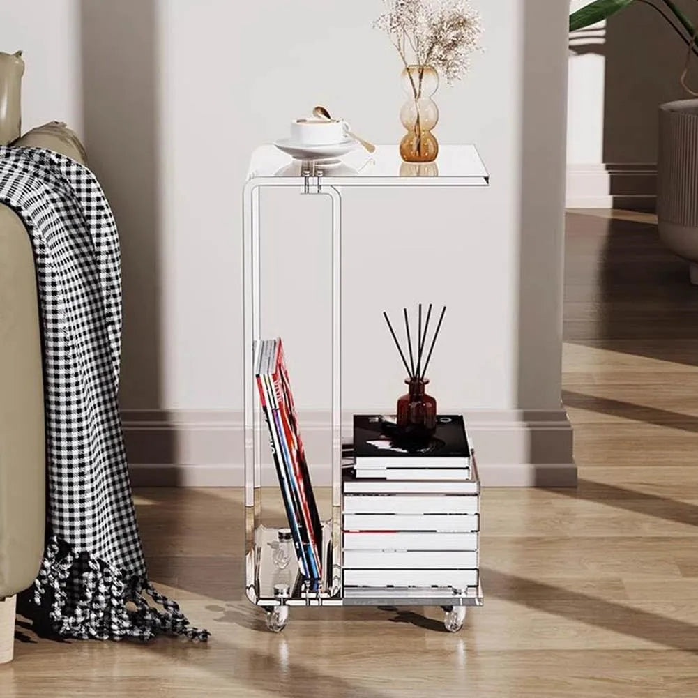 Table d'appoint en plexiglas