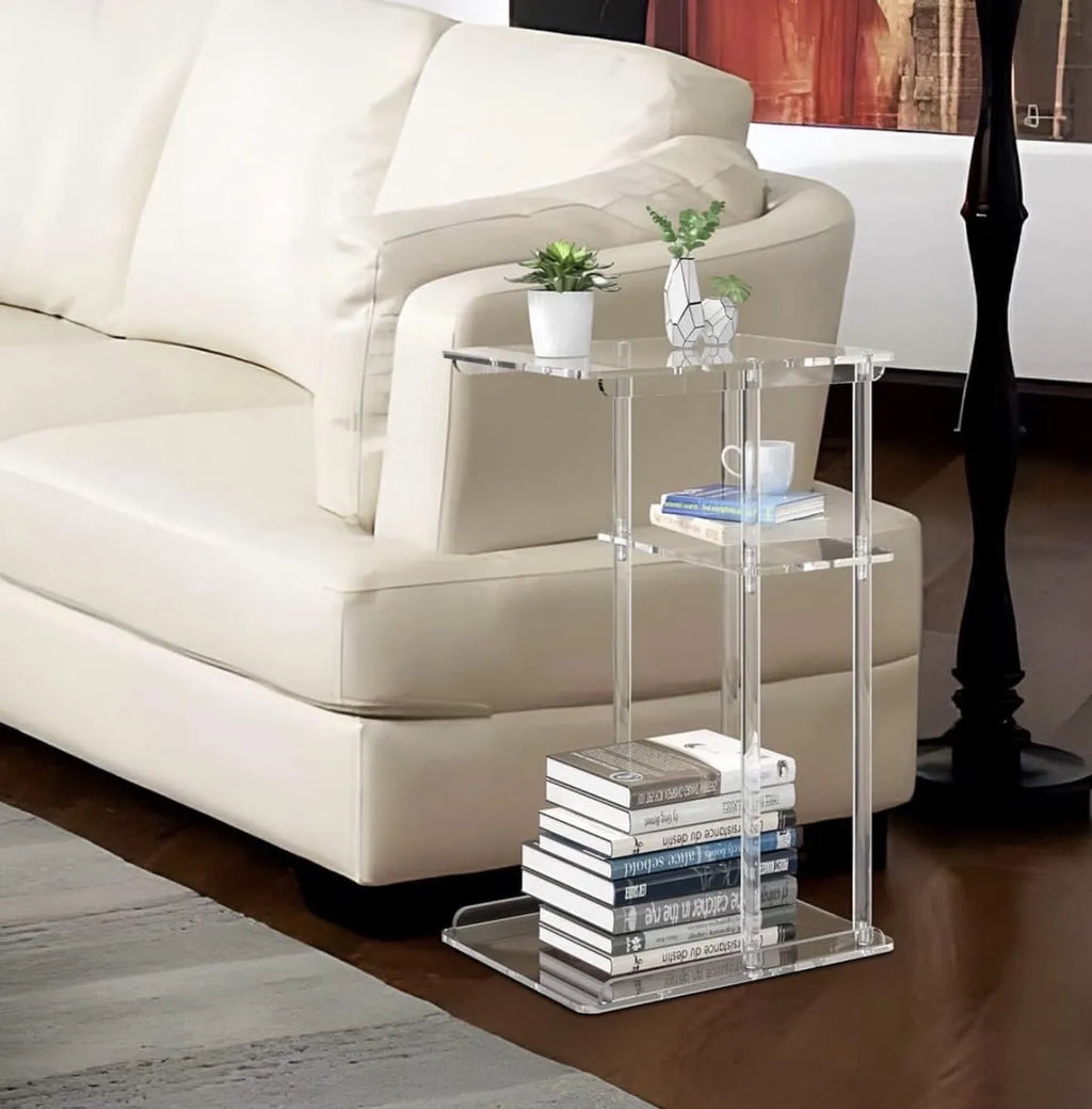Table d'appoint en plexiglass