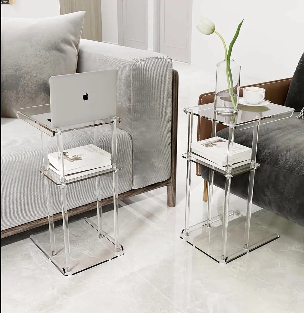 Table d'appoint en plexiglass