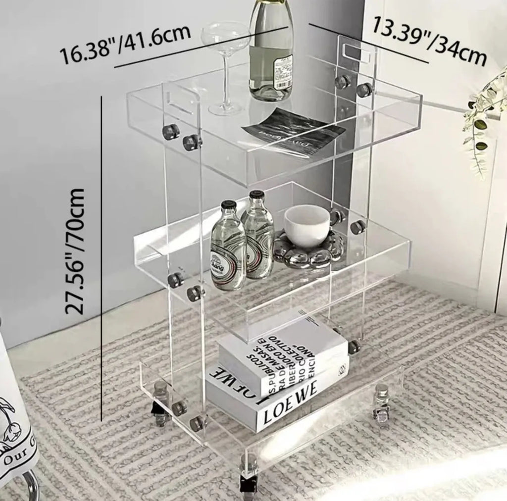 Chariot en plexiglass