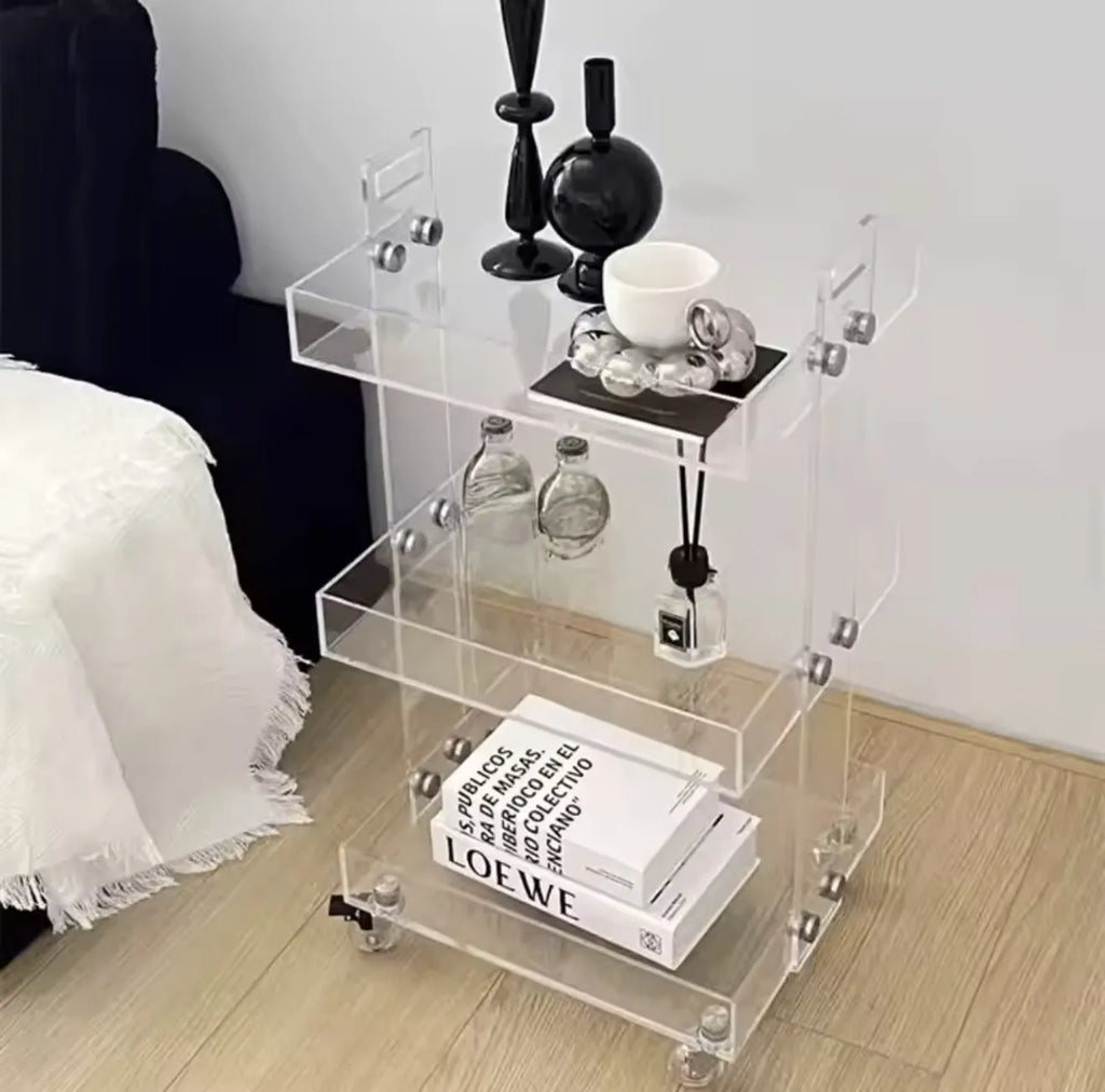 Chariot en plexiglass