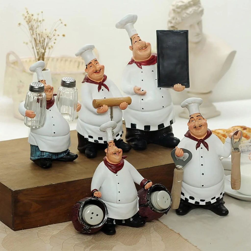 Set chef en résine tableau