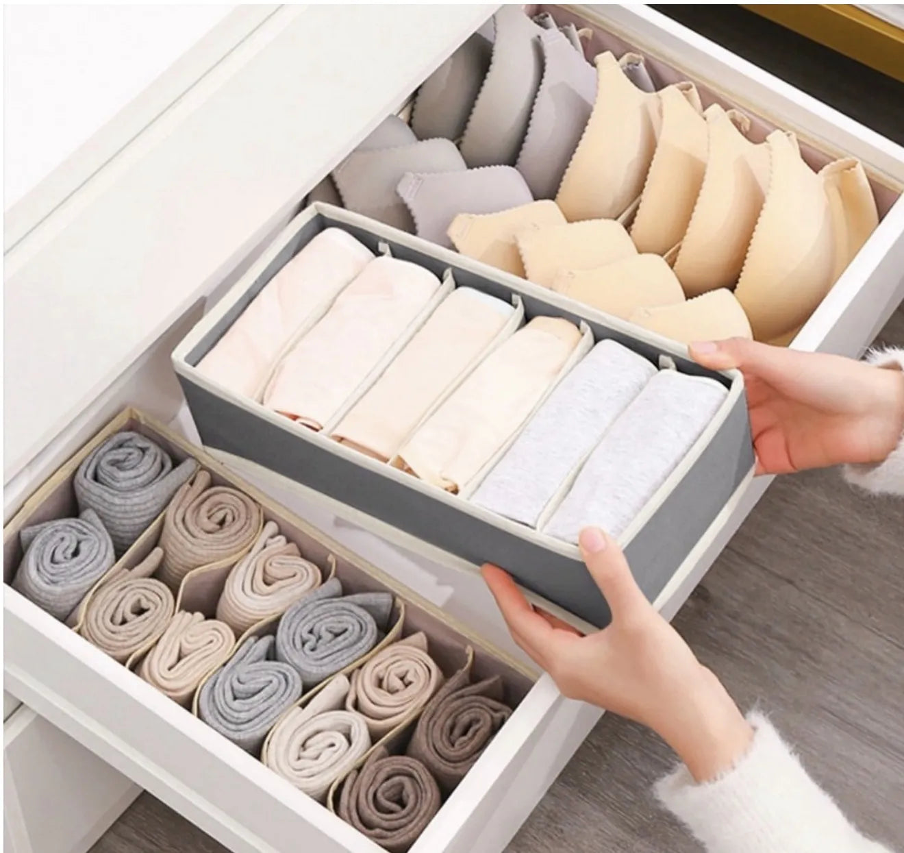 Lot de 4 organisateurs sous vêtements