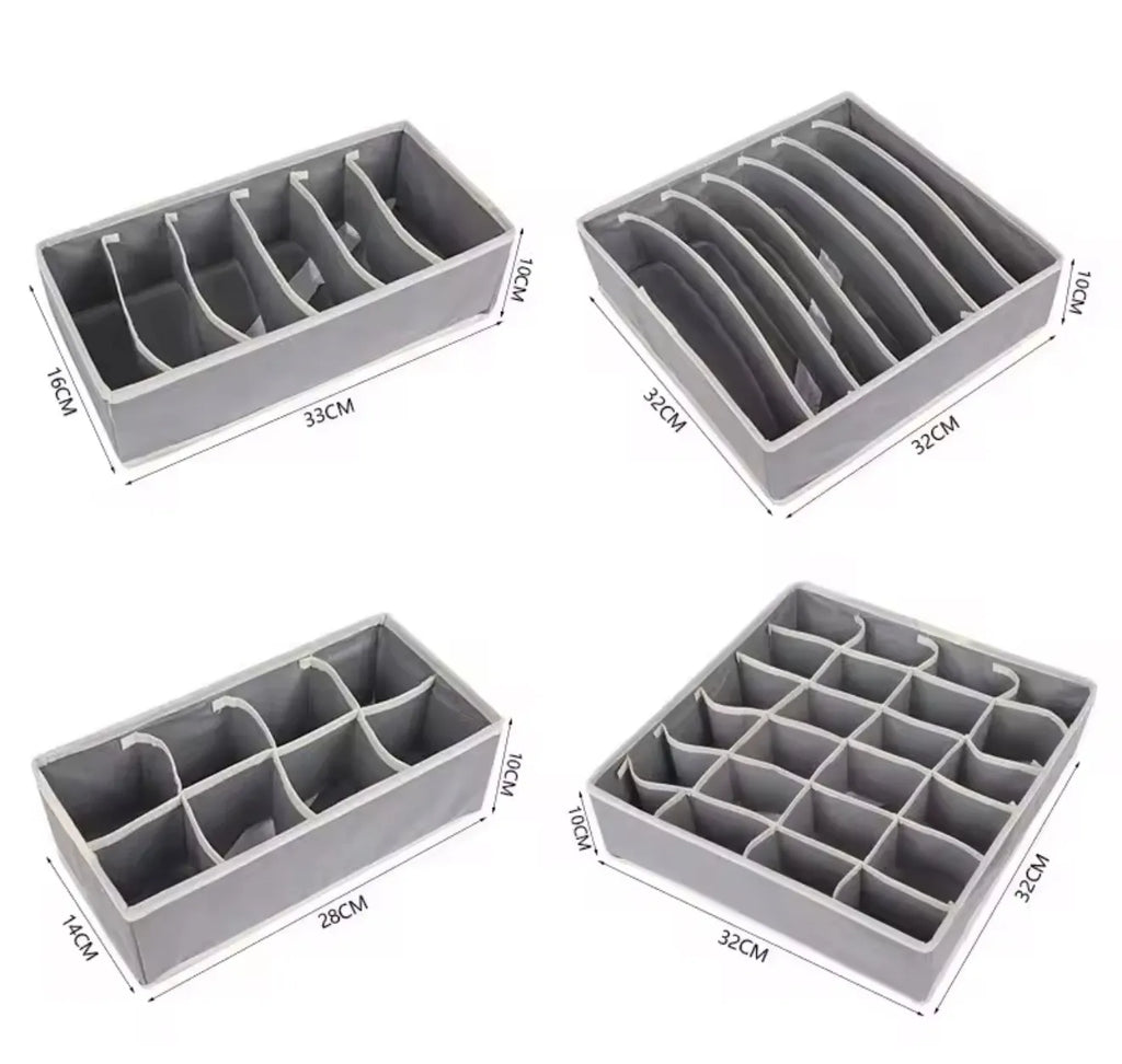 Lot de 4 organisateurs sous vêtements