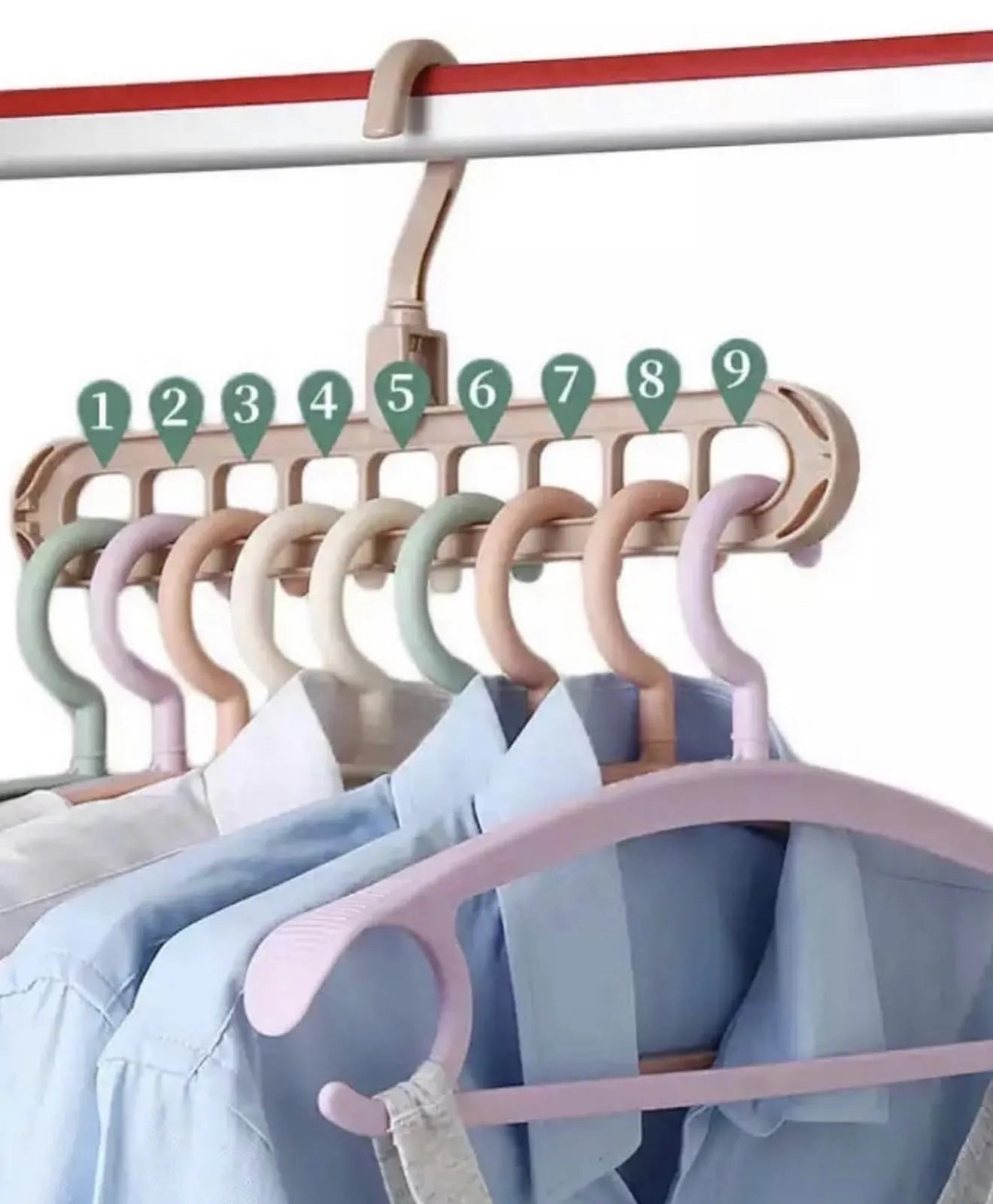 Lot de 3 cintres gains de place