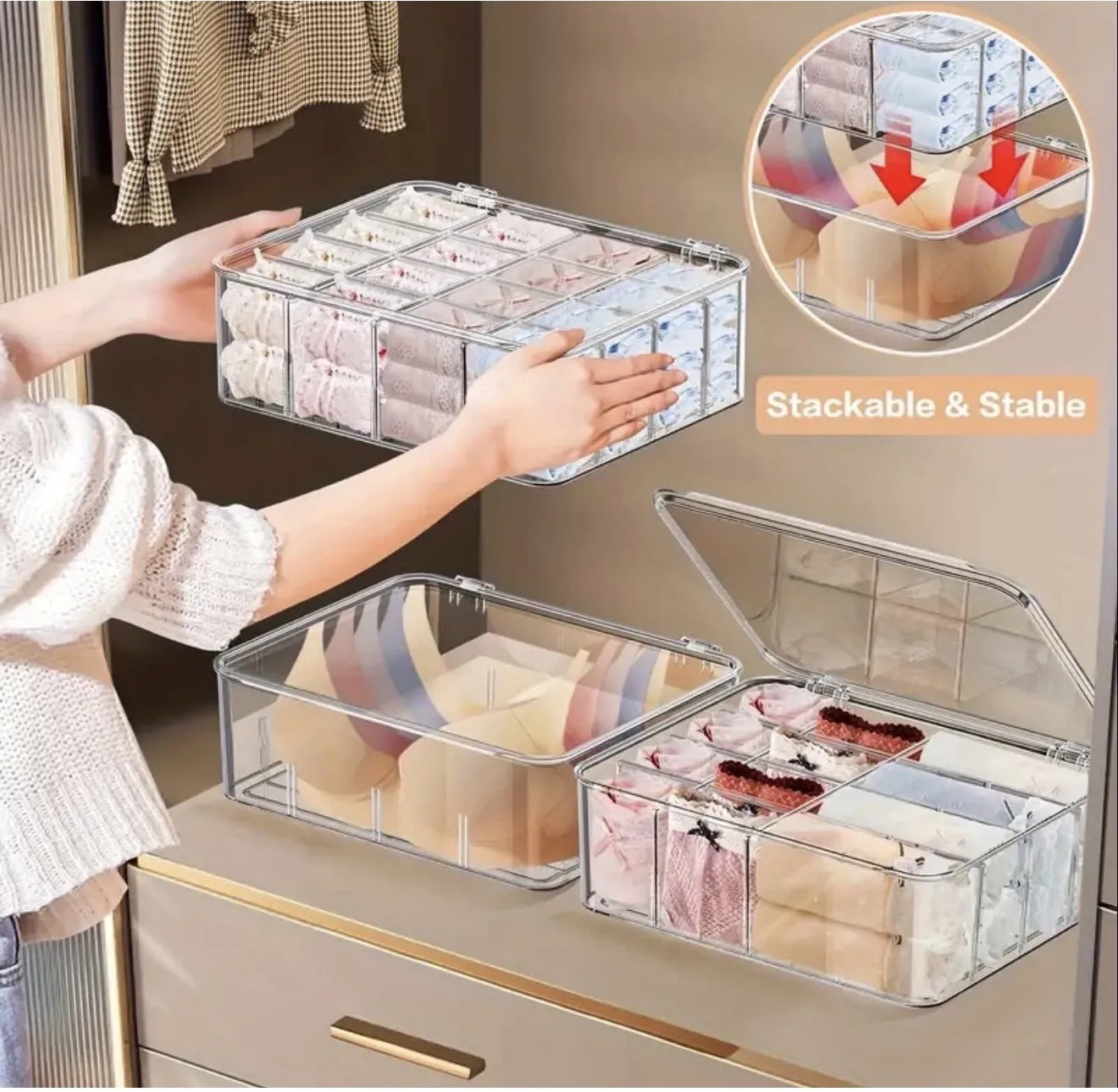 Boite de rangement 8 compartiments