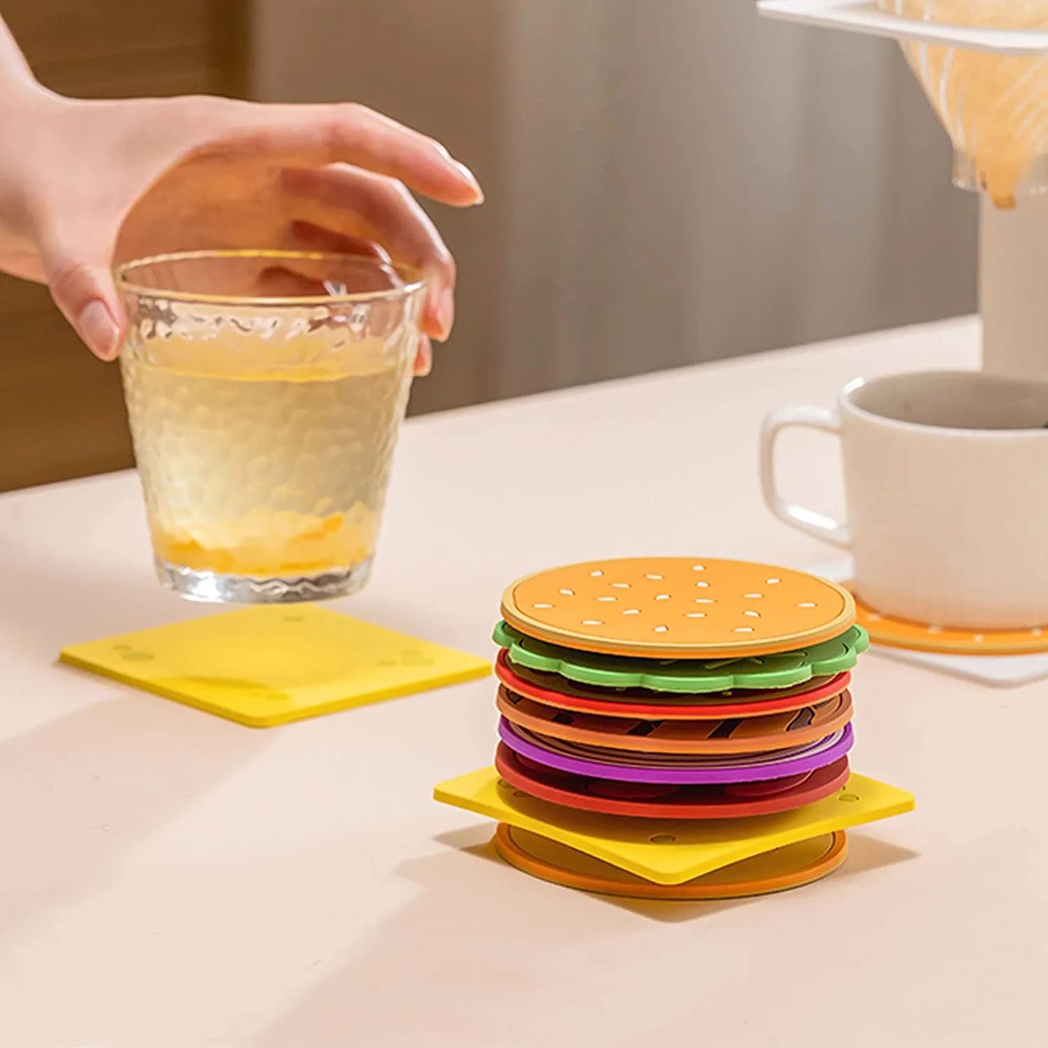Lot de 8 sous tasses