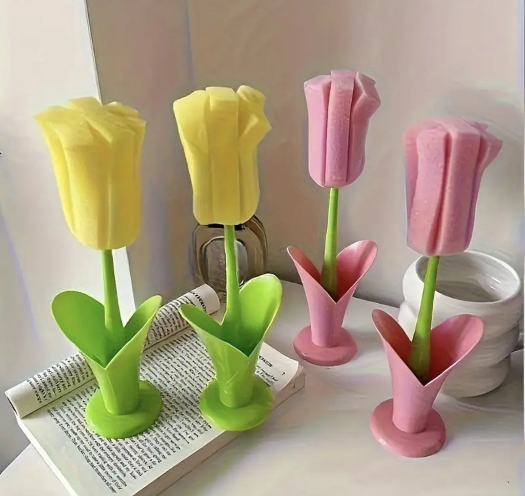 Éponge de nettoyage tulipe