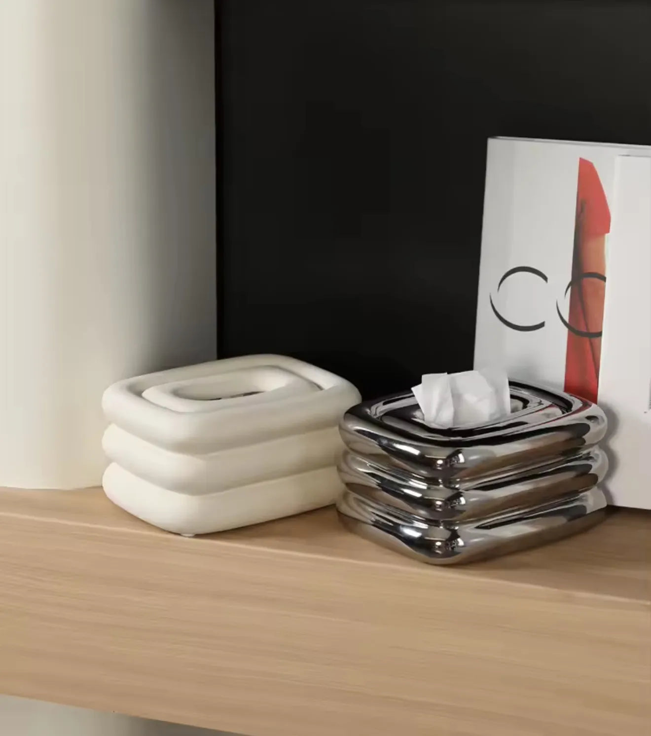 Boite à mouchoirs en céramique