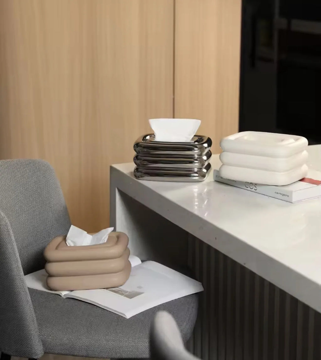 Boite à mouchoirs en céramique