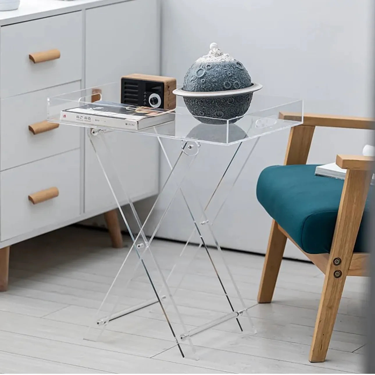 Table pliable en plexiglass