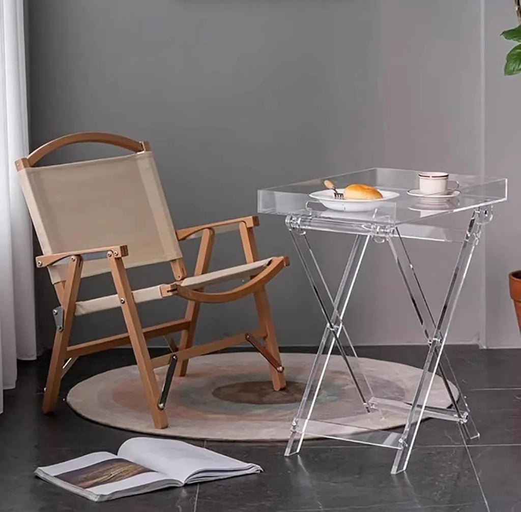 Table pliable en plexiglass