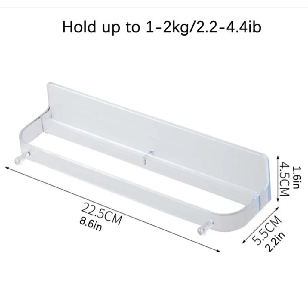 Organisateur pantoufles en plexiglass adhésif