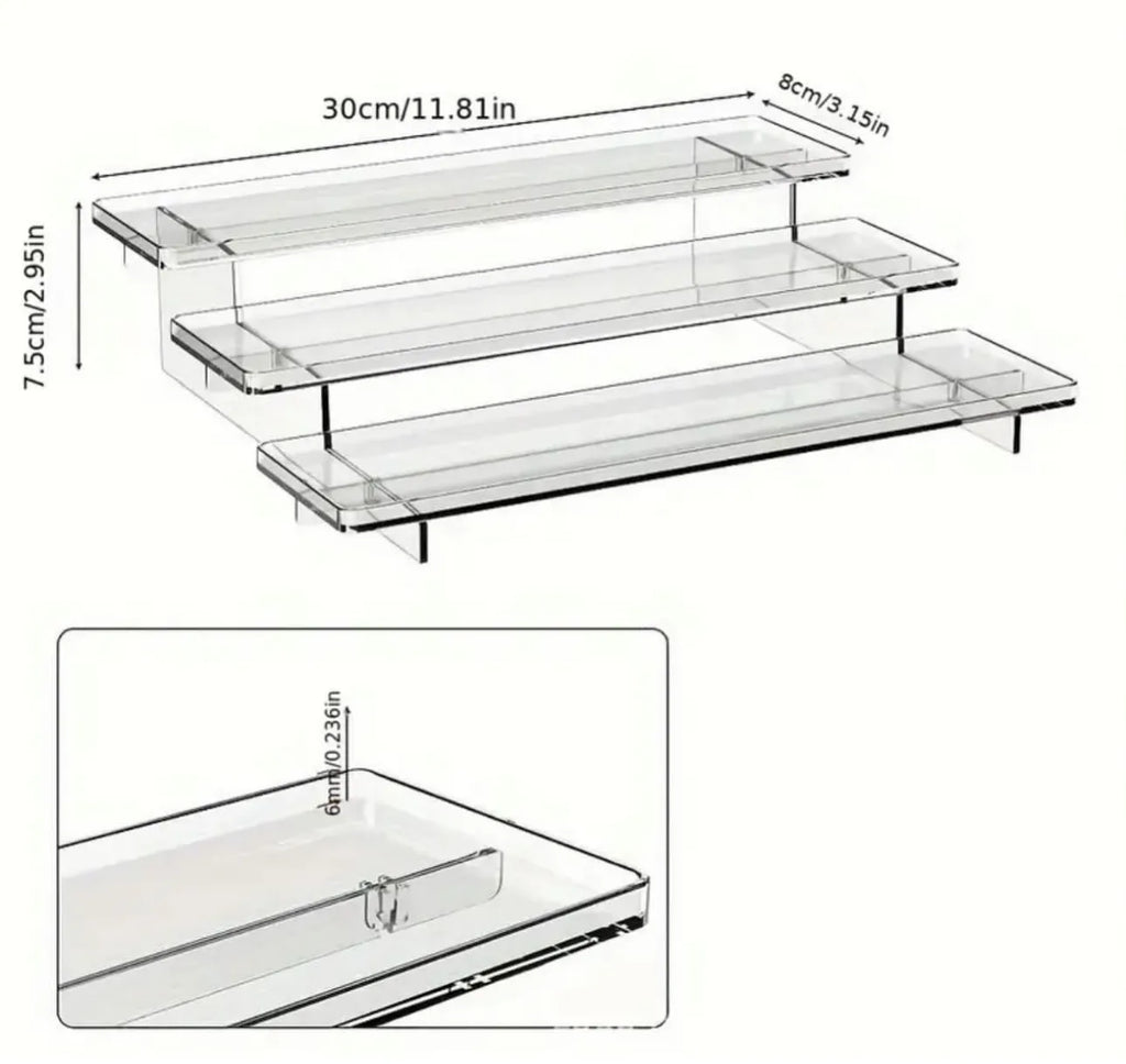 Présentoir en plexiglass