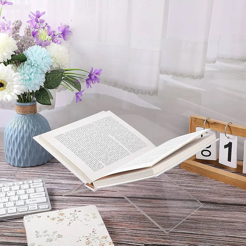 Support livre en plexiglass