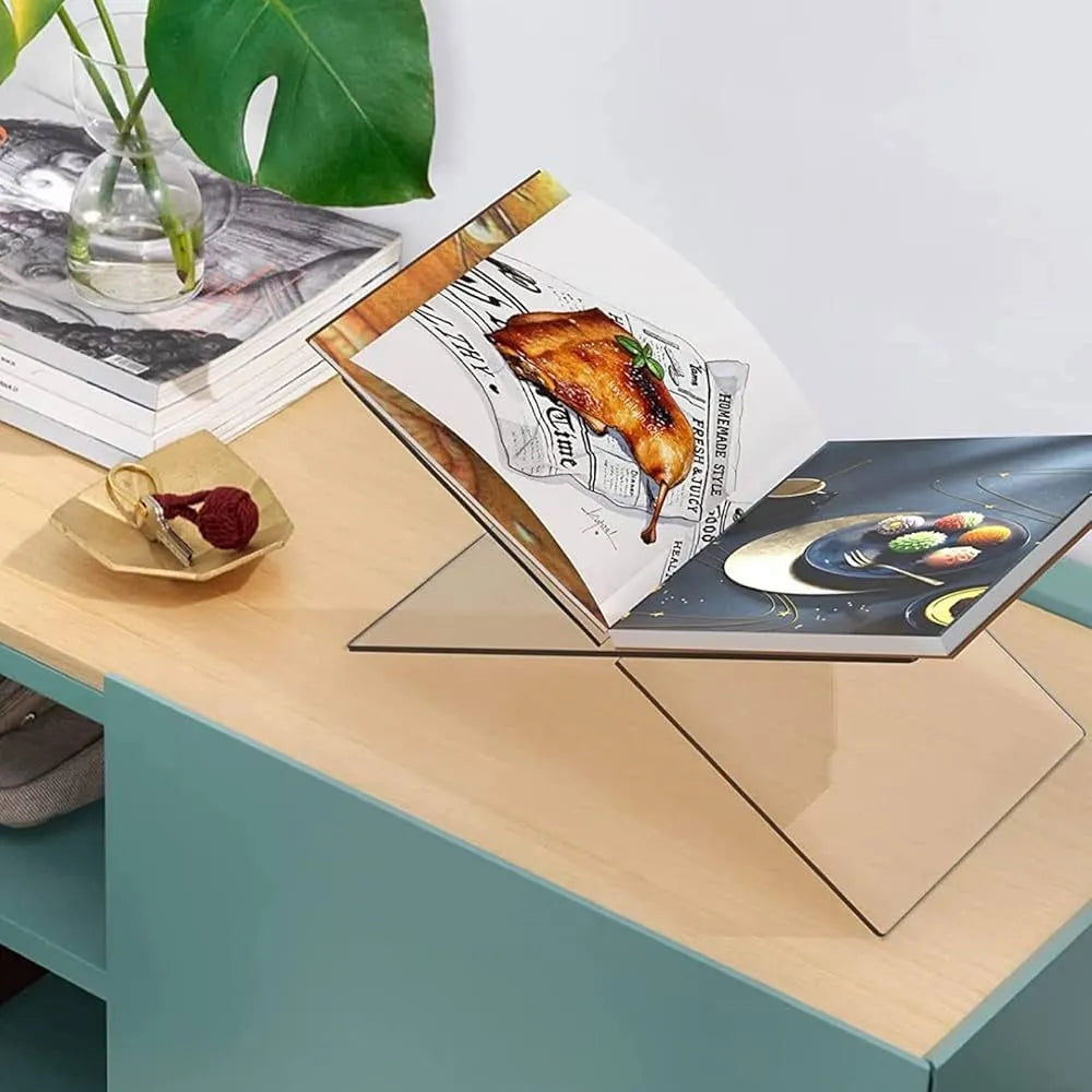 Support livre en plexiglass