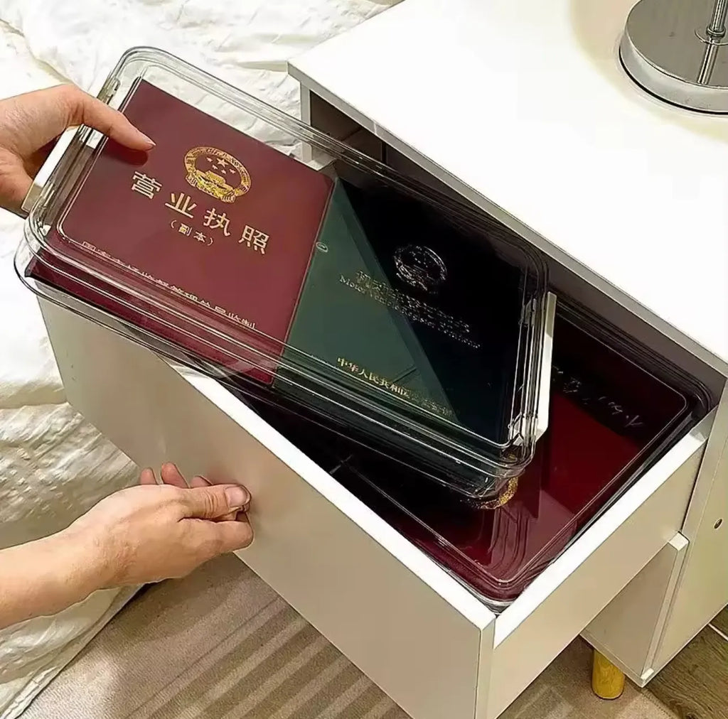 Boite de rangement en plexiglass L