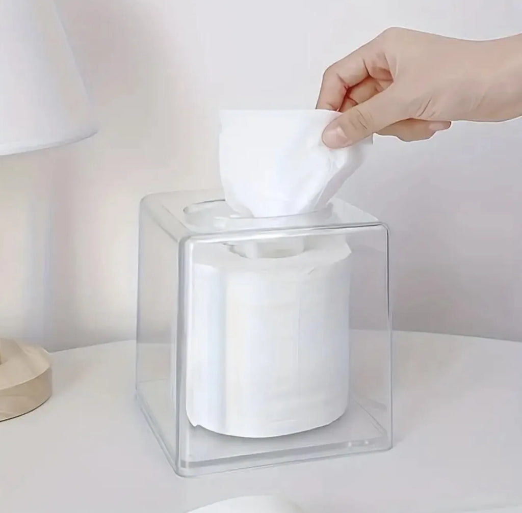 Boîte à mouchoirs en plexiglass