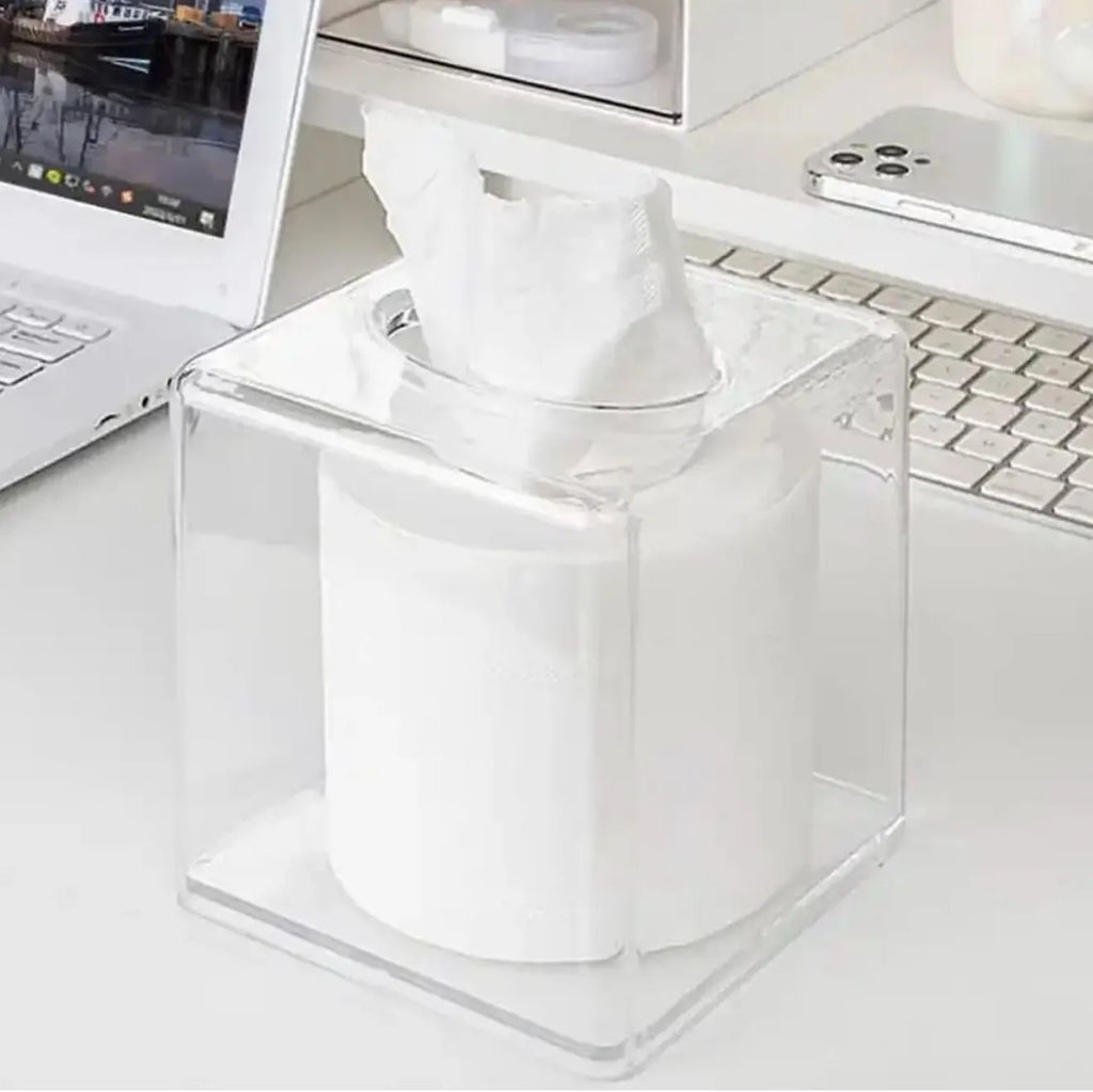 Boîte à mouchoirs en plexiglass