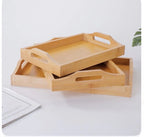 Lot de 3 plateaux en bambou