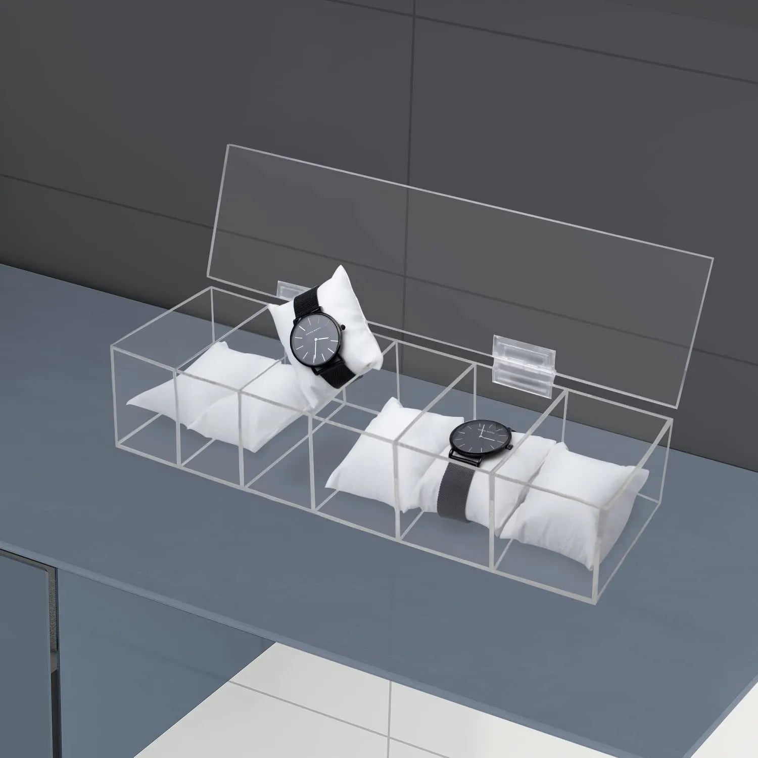 Boite à montres en plexiglass