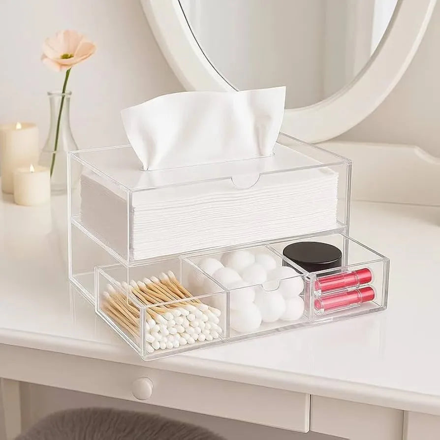 Boîte de rangement en plexiglass