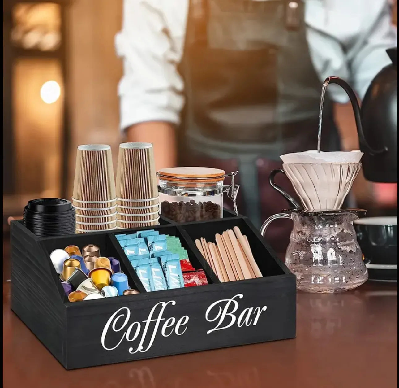 Support de rangement en bois