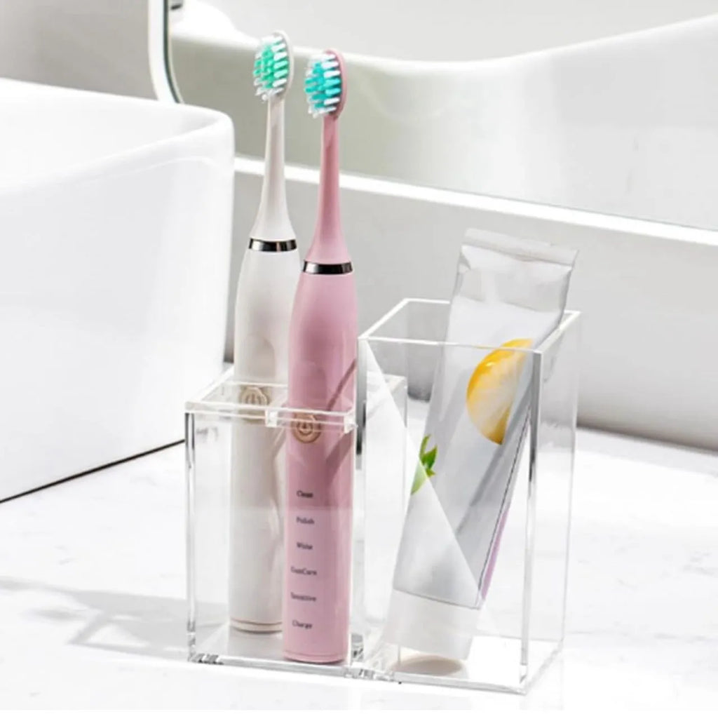 Support transparent dentifrice & accessoires