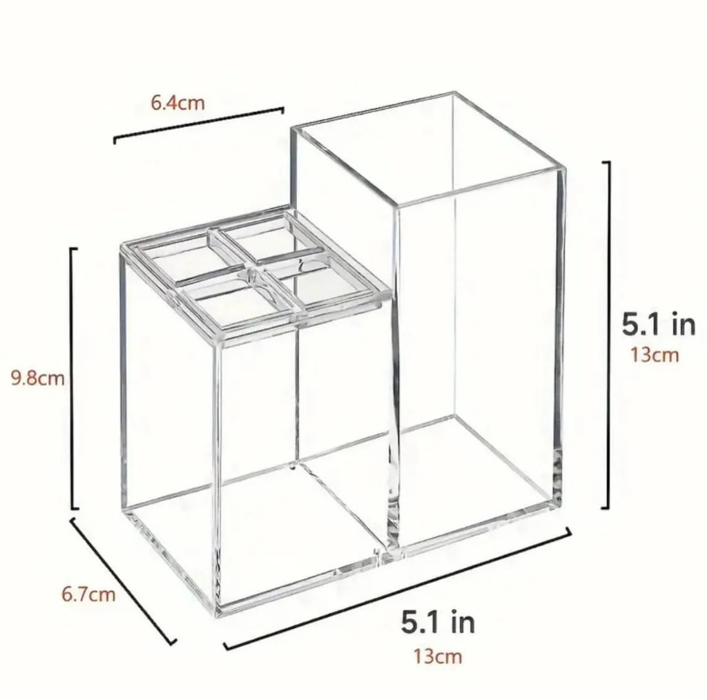 Support transparent dentifrice & accessoires