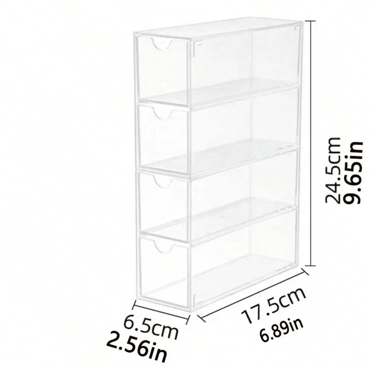Tiroir organisateur en plexiglass