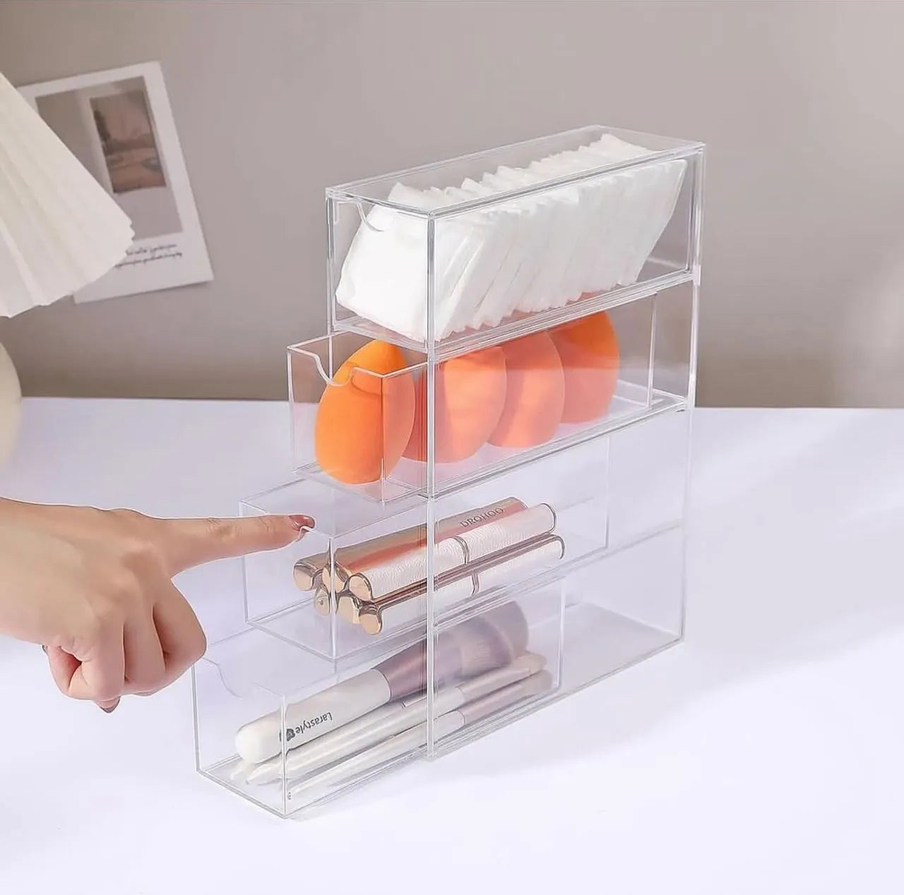 Tiroir organisateur en plexiglass