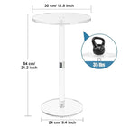 Table d'appoint en plexiglass