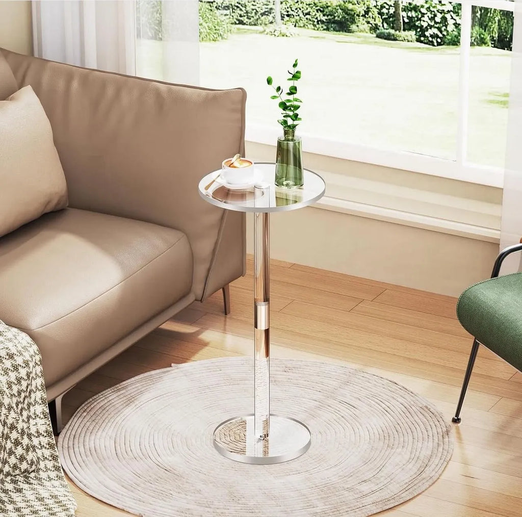 Table d'appoint en plexiglass