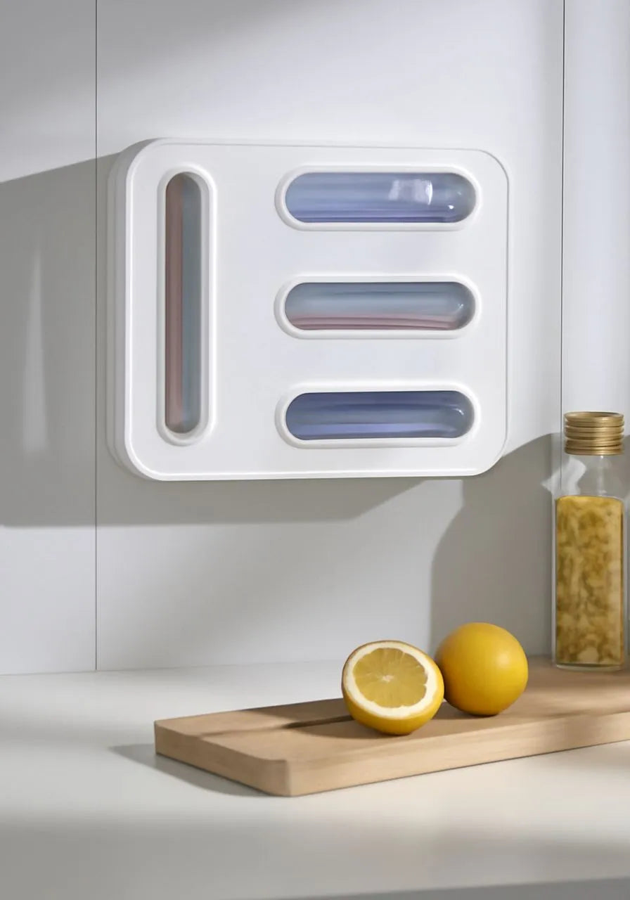 Distributeur de sachets mural adhésif