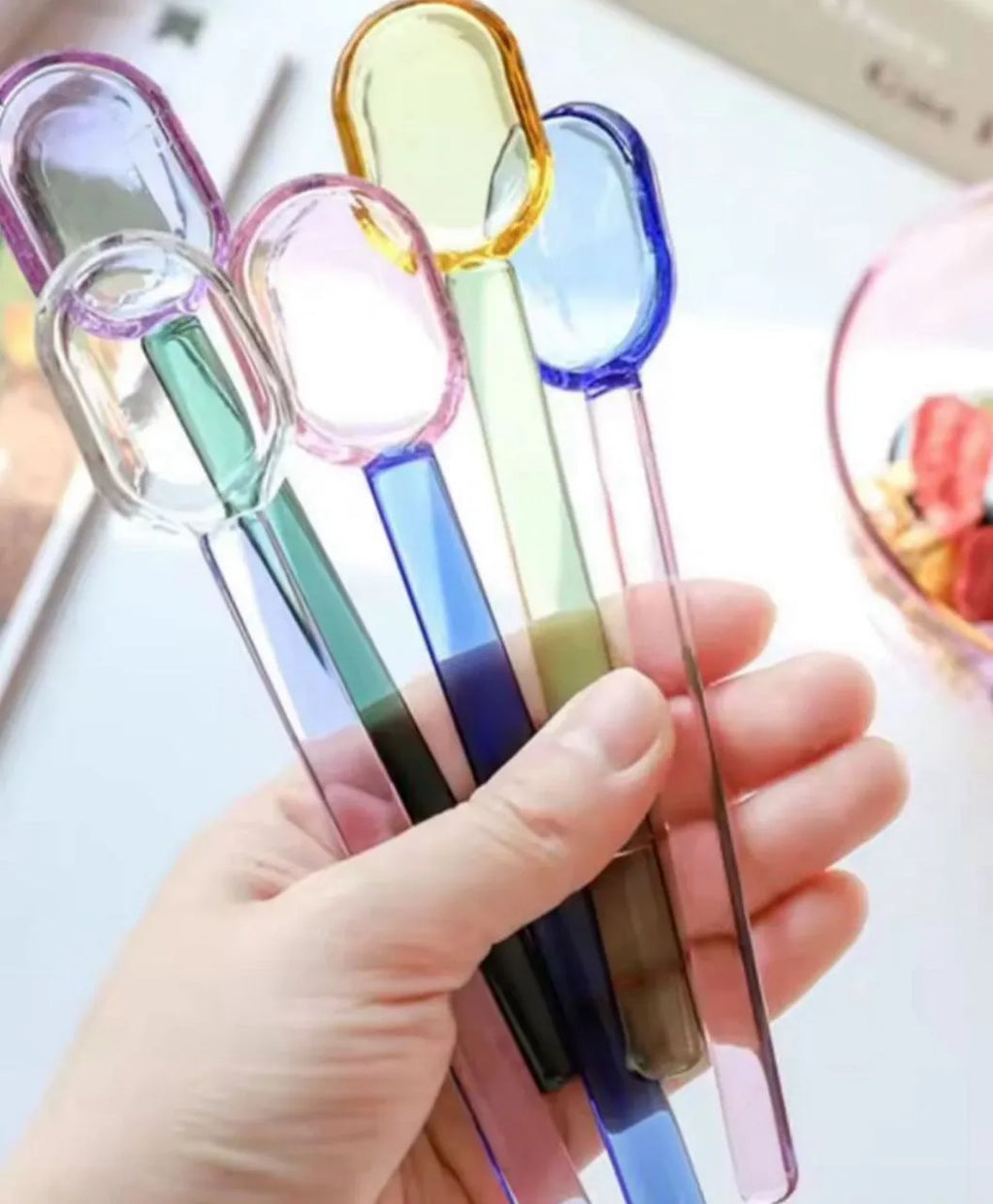 Cuillères en verre