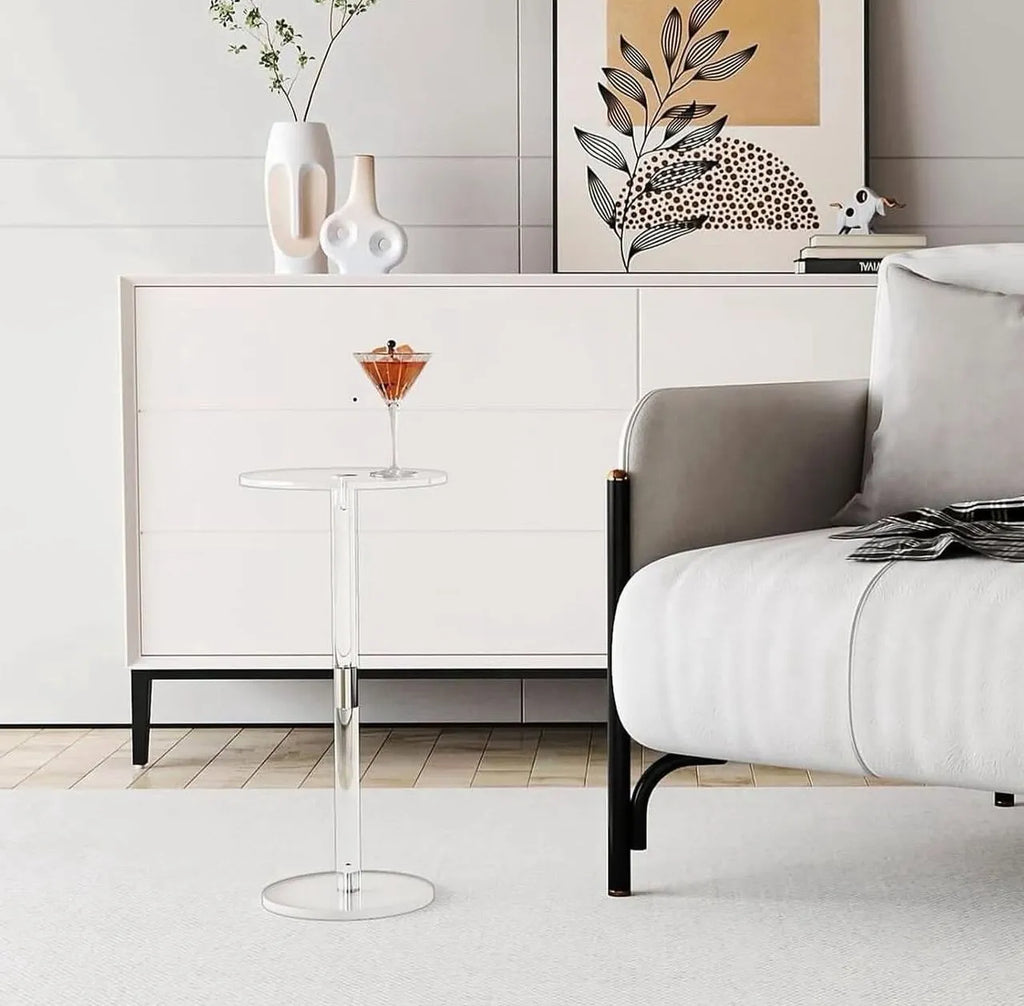 Table d'appoint en plexiglass